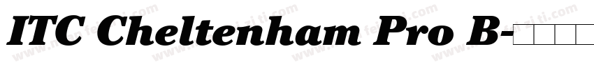 ITC Cheltenham Pro B字体转换
